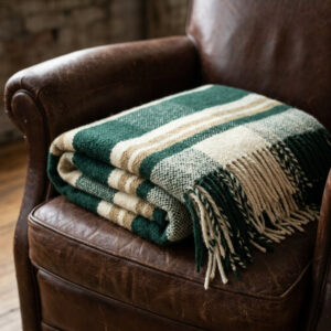 Heritage Wool Throw — Camp Stripe